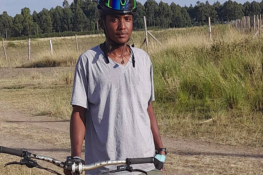 Mountainbiker abseits der Straße