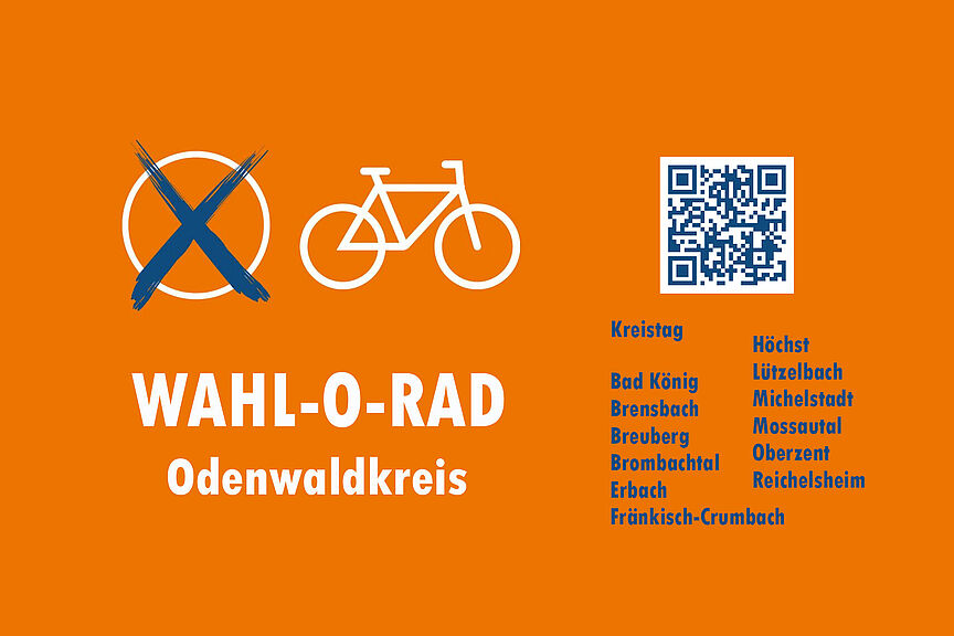 Wahl-o-Rade Odenwald Grafik zur Bekanntmachung der Wahl-o-Rade im Odenwald