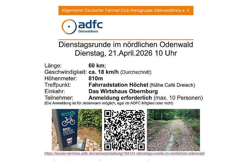 ADFC Tour 2 von Robert Tourenangebot unseres ADFC-Tourguides Robert