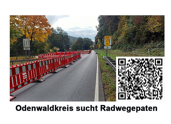 Radweg R4 - seitlich geschützt durch Barken