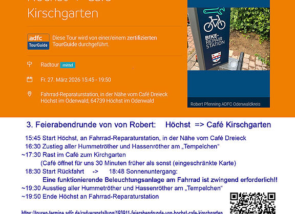 Ankündigung: Ein weiteres Tourenangebot von Robert