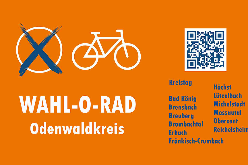 Wahl-o-Rad Odenwald Grafik zur Bekanntmachung des Wahl-o-Rad Odenwald