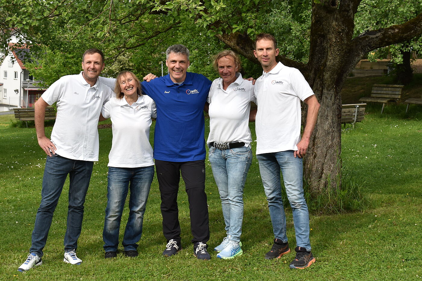 Foto der Gründungsmitglieder des ADFC-Odenwaldkreis